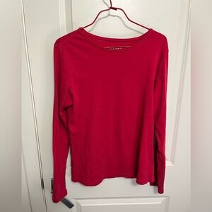 Ellen Tracy Women's Vibrant Red Top in size M